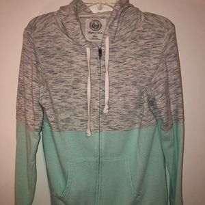 Teal and grey boyfriend sweatshirt from Kohl’s .